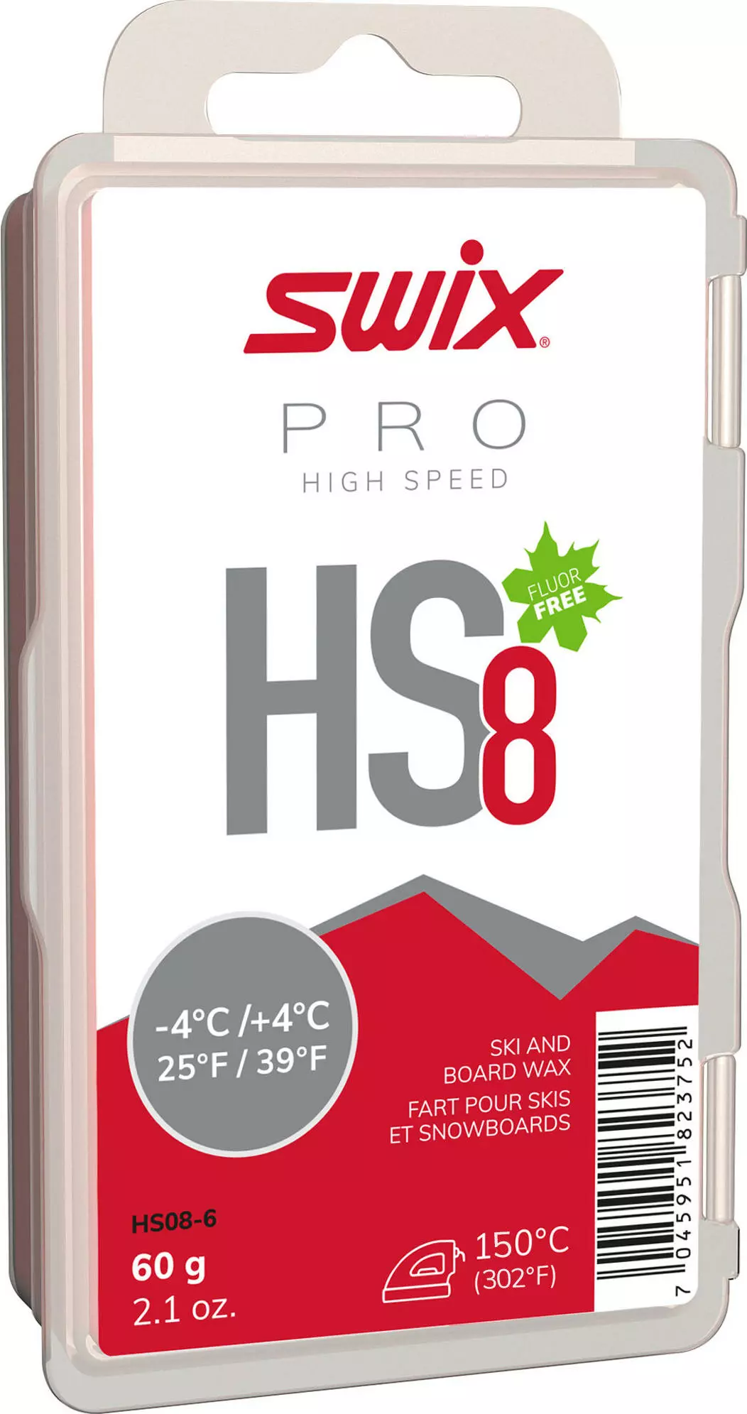 Swix HS8 Red, -4°C/+4°C, 60g 1 Swix HS8 Red, -4°C/+4°C, 60g