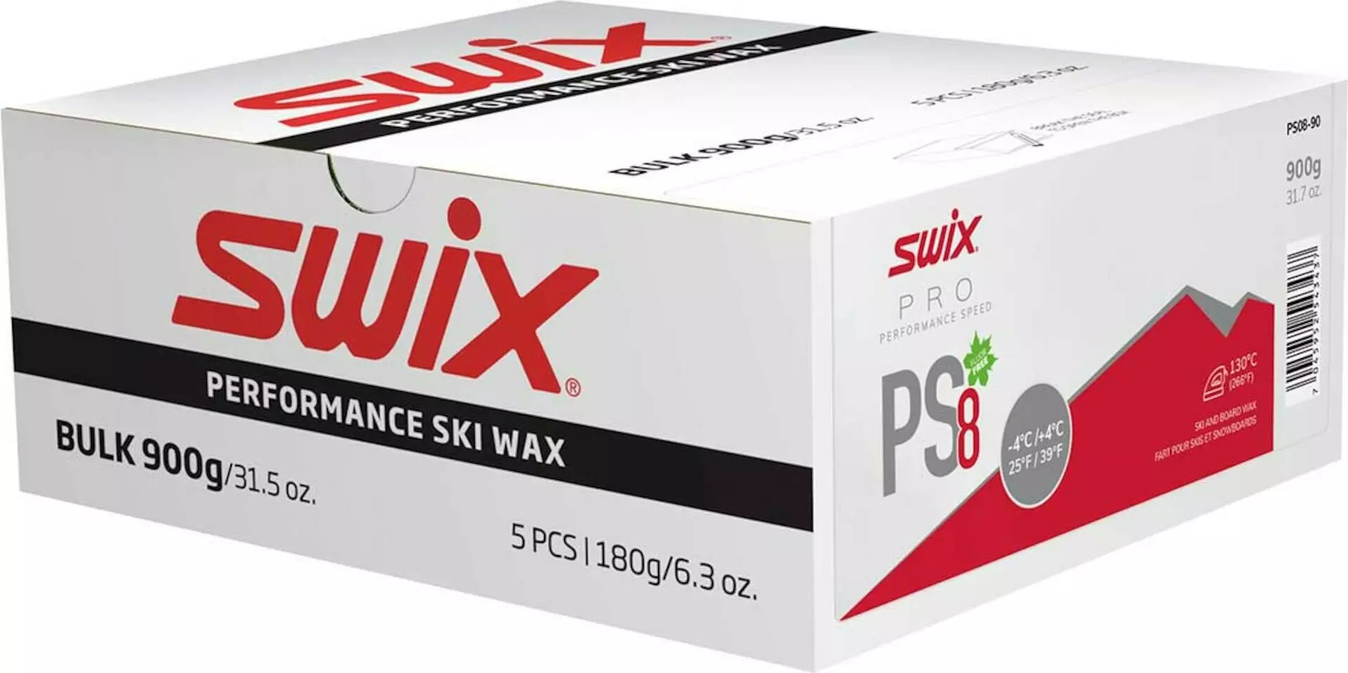 Swix PS8 Red, -4°C/+4°C, 900g 1 Swix PS8 Red, -4°C/+4°C, 900g