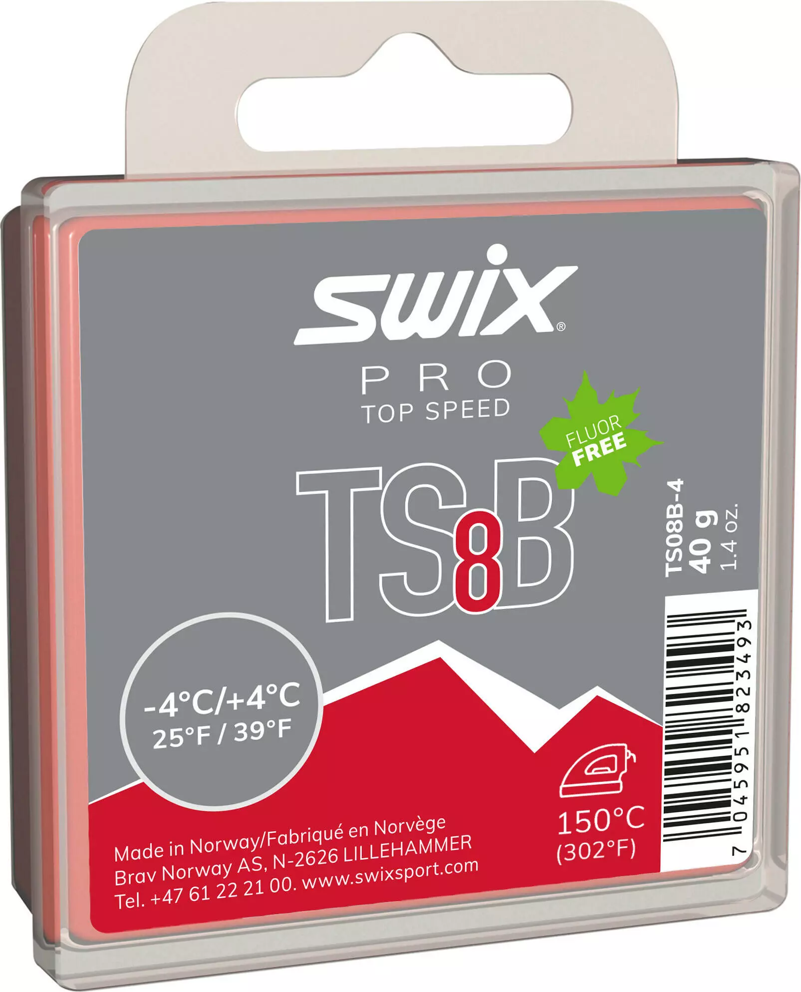 Swix TS8 Black, -4°C/+4°C, 40g 1 Swix TS8 Black, -4°C/+4°C, 40g
