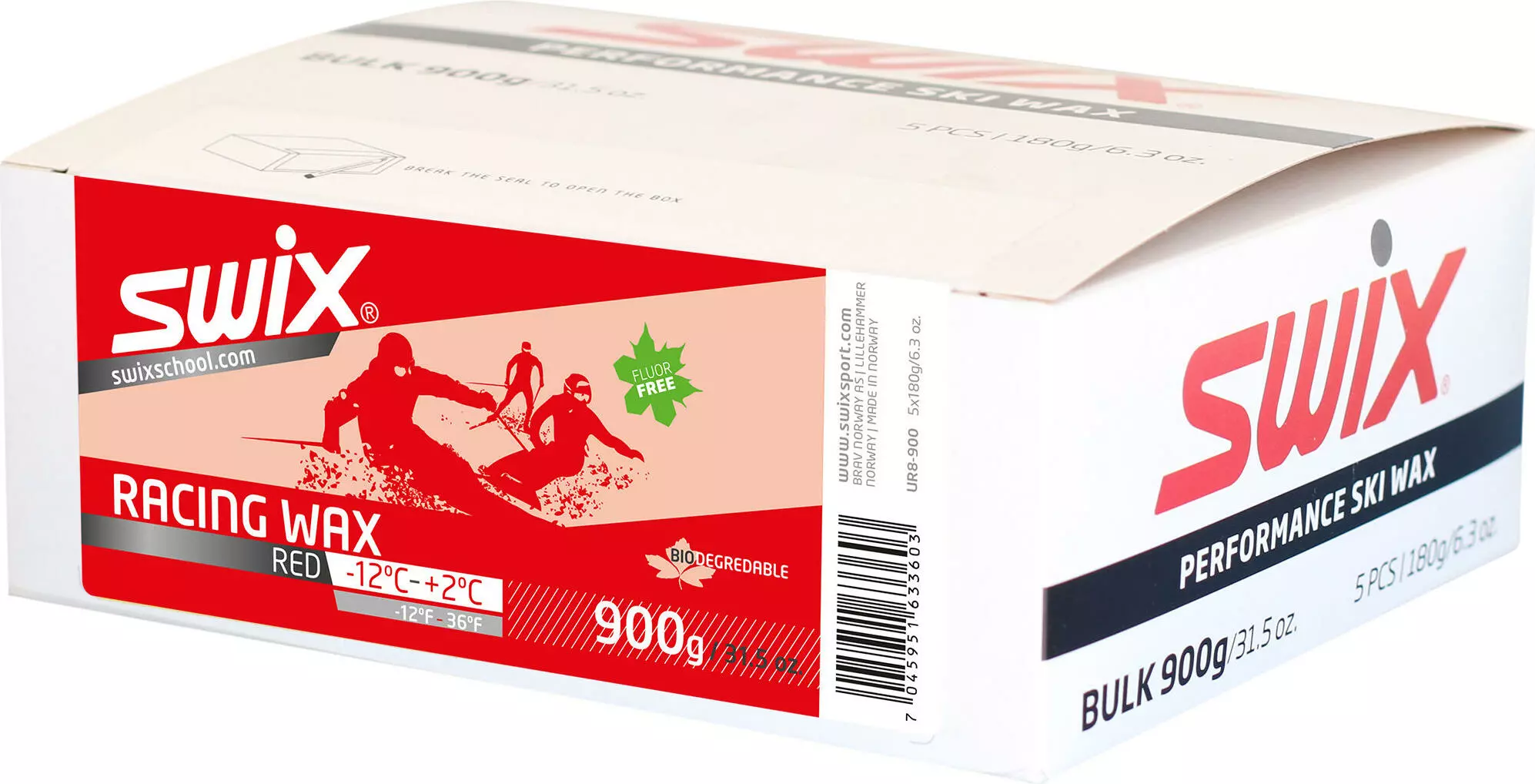 Swix UR8 Red Bio Racing Wax, 900g 1 Swix UR8 Red Bio Racing Wax, 900g